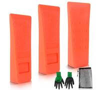 Cuñas para Talar Arboles Cuñas de Troncos para Motosierra Seguras 3pcs Cuña de Corte 6 Pulgadas Cuña de Arbol Plástico Reutilizar y Duraderas para Tala Controlada de Árboles Sierra de Cadena