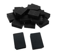 Cuñas Planas de Plástico, 25 Piezas Cuna de Plastico Niveladoras Set, 60 x 40 x 20 mm Juego de Cuñas para Cristales, Cuna para Calzar Muebles, Espaciadores de Marcos, para Azulejos, Armarios, Negro