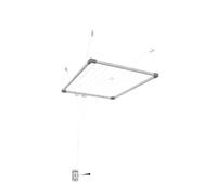 Cuncial-TZ 301051 - Tendedero para Techo, Extensible, Color Blanco