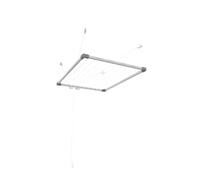 Tz - Tendedero techo aluminio, interior,Extensible 100-160 cm, Tendido 19 m