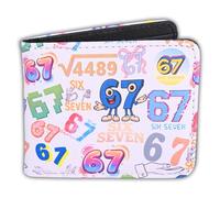 Cunegra 67 Portmonee Kinder RFID Schutz Geldbeutel Jungen mit 67 Design, Cooles Geldbörse für Teenager, Six Seven Geschenk für Jungen bunt Brainrot Geldbörse Kinder