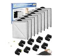 Cunina Paquete de 8 + 8 filtros de repuesto para fuente de gato para fuentes de agua Viva Pet para gatos y perros, filtros de carbono compatibles con fuente PetSafe Outlast