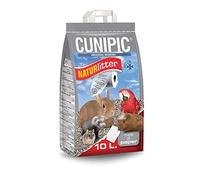CUNIPIC Naturlitter Lecho de Papel para Conejos Cobayas y Hámster 10L + 2 L | Lecho de Pellet de Papel prensado, absorbe olores, sustrato absorbente, apto para hurones, aves y reptiles, biodegradable