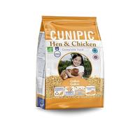 CUNIPIC Pienso Bio para Gallinas y Pollitos, Rico en Fibra 4 kg | Vitaminas y antioxidantes, Cuidado dental, Ecológico y biodegradable, Huesos y articulaciones, Recomendado por veterinarios