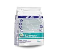 CUNIPIC Pienso para Hurón Vetline Respiratorio, Alimento Completo 2 kg | Rico en fibra, Apto para animales sensibles, Para pequeños mamíferos, Alta palatabilidad, Salud digestiva, arroz