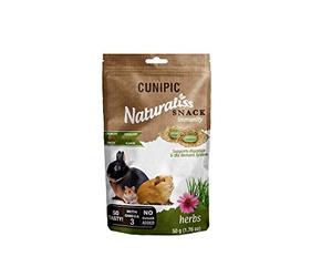 CUNIPIC Snack Naturaliss Inmunidad Equinácea para Conejos y Roedores 50 g | Ingredientes naturales, Piel y pelaje, Para pequeños mamíferos, Omega 3 y 6, Vitaminas y antioxidantes, Neutraliza los olores