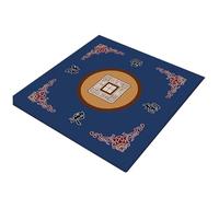 Cunlvyyds Mahjong Mat 32X32 '' Anti Slip Mahjong Reducción de Ruido de la Tabla de Mesa para la Mesa Soft & Juego Resistente al Desgaste para Juegos de póker, Cartas, tableros y Azulejos Azules