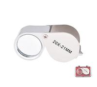 CUNTAUK Jewellers - Lupa de mano con estuche aplicado a libros de lectura de ciencia, periódicos, insectos, observación de pasatiempos (20 unidades)