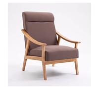 CUNTO - Sillón de salón, silla moderna de mediados de siglo, marco de madera para sala de estar, silla cómoda para dormitorio, silla lateral, asiento acolchado, marco de madera, fácil de montar