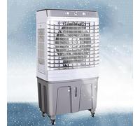 CuNtoHHH Aire Acondicionado portátil 3 en 1, Enfriador evaporativo de 3 velocidades, Alcance de 20 m, depósito de Agua de 80 l, Potencia Nominal de 500 W, ángulo de Suministro de Aire de 12