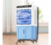 CuNtoHHH Enfriador evaporativo de Aire con Gran depósito de Agua, Aire Acondicionado portátil con Bolsa de Hielo, oscilación de 120°, 3 velocidades de Ventilador, no Requiere Manguera. Vent