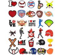 CUNUEN Baseball Charms for Clog Shoes Decoration Sports Shoe Charm for Boys Kids Teens Man Gifts…