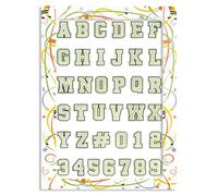 CUNUEN Conjunto de 37 Encantos de Letras Luminosos para la DecoracióN de Sandalias Zuecos, NúMeros del 0 al 9, Letras del Alfabeto, Pines de Zapatos Diy para NiñOs, NiñAs