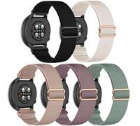 CUNUJIX 5 pulseras elásticas de nailon de repuesto para pulsera Polar ignite/ignite 2/ignite 3, tejido elástico de repuesto para Polar Unite/Pacer/Pacer Pro, Nailon, Sin gemas