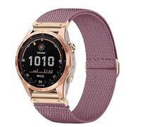 CUNUJIX Correa elástica de nailon de repuesto para Garmin Fenix 8 43 mm/Fenix 7S / Fenix 6S / Fenix 5S / epix Pro 42 mm, 20 mm Quickfit tejido elástico de repuesto para Garmin Approach S70 42 mm Mujer