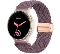CUNUJIX Correa trenzada de repuesto para Garmin Vivoactive 6/Vivoactive 5/Vivoactive 3/Venu 2 Plus, 20 mm, magnética, elástica, de nailon para Garmin Forerunner 55/245/645, hombre y mujer, Nailon, Sin