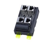 CUNZJIA Adaptador RJ45 a 8 pines, montaje DIN con bloque de cableado enchufable para uso en diseño de conexión de gabinete de control