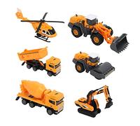 CUOFYUNL 1:50 Construction Site Play Set High Simulation Alloy Construction Site Toy Set for Children