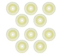 CUOFYUNL 10 Piezas Rueda de Nylon Blanca Rodillo de Rueda de polea Redonda de Nylon de 2,5 Pulgadas Carga máxima de 25 kg