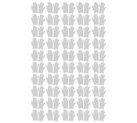 CUOFYUNL 100 Guantes Desechables de PVC, Suaves, translúcidos, a Prueba de Fugas, Impermeables, de un Solo Uso, Talla L