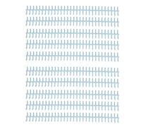 CUOFYUNL 10PCS Lomo de Encuadernación 30 Agujeros 12 mm de Diámetro DIY Lomos de Encuadernación de Alambre de Plástico Cortable A4 para la Oficina de la Escuela (Azul claro)