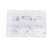 CUOFYUNL 12PCS Tubos de Corona de Reloj Tornillo de Acero Inoxidable en Tubo de Corona de Repuesto para reparación de Relojeros