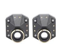 CUOFYUNL 2 Piezas Cubierta de Diferencial de Coche RC Cubierta de Portal de Puente Delantero Trasero de Latón Cubierta de Eje de Portal Diferencial para Axial Capra 1/10