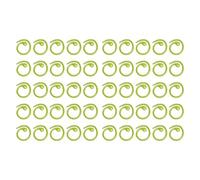 CUOFYUNL 50 marcadores de puntada de metal, marcadores en espiral, ganchos de bloqueo de ganchillo multifuncionales para tejer proyectos de álbumes de recortes (Verde)