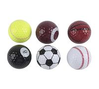 CUOFYUNL 6 uds Baloncesto/fútbol/voleibol patrón pelotas de práctica de golf entrenamiento interior al aire