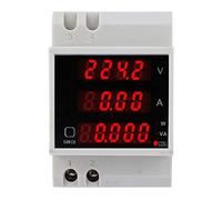 CUOFYUNL D52-2048 Medidor multifunción Carril Digital Mostrado Voltaje CA Corriente Factor de potencia Medidor AC80~300V 100A