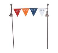 CUOFYUNL Decoración de plantas de arte de hierro, estilo retro, decoración colorida para plantas suculentas para el hogar