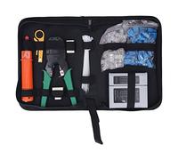 CUOFYUNL Kit de herramientas de reparación de red Alicates de cable conector RJ45 Juego de pelacables acoplador para Cat5 Cat5e Cat6