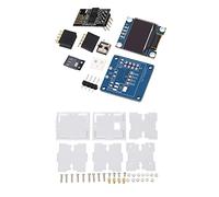 CUOFYUNL Mini Kit de Reloj Carcasa acrílica Pantalla de Diodo emisor de luz orgánico Módulo de sincronización DIY Kit de Reloj electrónico DC5V