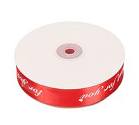 CUOFYUNL Rollo de cinta de raso de 2,5 cm de ancho, 100 m, impresión solo para ti, cinta artesanal de tela para decoración de embalaje de regalo de cumpleaños de boda