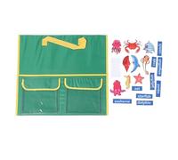 CUOFYUNL Tablero de Historia de Fieltro del Océano Aprendizaje Educativo Reutilizable Tablero de Fieltro de Animales con Temática del Océano Herramienta de Enseñanza