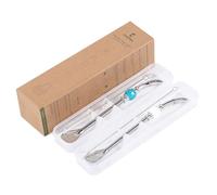 CUOPRU Juego de bombillas Yerba Mate: incluye pajitas de acero inoxidable mate con funda de pajita, filtro de cabeza extraíble, cuentas coloridas, cepillo de limpieza (azul y blanco)