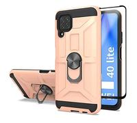 Cuoqing Funda Huawei P40 Lite, Funda P40 Lite con 1 Película Protectora, 360 Grados Proteccion Hard PC y Silicona TPU Carcasa Antigolpes Funda Carcase para Huawei P40 Lite