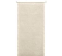 Cuore di lino - Cortina de Cristal de Puro Lino 100% Made in Italy Ajour Blanco Crema (60 x 160 cm)