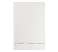 Cuore di lino - Toalla ligera para el rostro de puro lino 100% Made in Italy Ajour blanco óptico (60 x 100 cm)