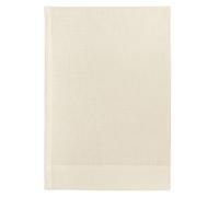 Cuore di lino - Toalla Ligera para Invitados de Puro Lino 100% Fabricada en Italia, Moderna, Color Blanco Crema (40 x 60 cm)
