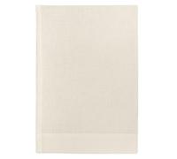 Cuore di lino - Toalla Ligera para la Cara de Lino Puro 100% Made in Italy Moderno Blanco Crema (60 x 100 cm)