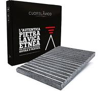 CUORE LAVICO - Placa refractaria de piedra volcánica personalizada para pizza o barbacoa - Elige forma - medida - espesor - Elaboración - Made in Italy