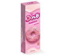 Cuorenero 3 Donuts Sabor Fresa | Donuts no fritos Sin gluten por si acaso | Donuts sabor fresa | Bocadillo de cacao - 111 gramos