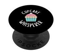 Cup Cake Whisperer Best Dessert Viral Cup Cake Recipe Bakery PopSockets PopGrip Adhesivo