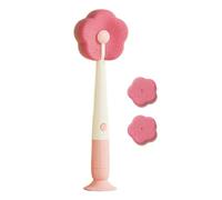 Cup Cleaning Brush | Water Bottle Cleaning Brush | Suction Tool Washer with Flower-Shaped Sponge for Kitchen Crevice Travel Coffee Wine Bathroom
