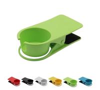 Cup Clip Drink Holder Beach Chair Cruise, Cruise Drink Holder, Clip on Cup Holders for Beach Chair Holders for Beverage Soda Coffee Beer Bottle (Green)