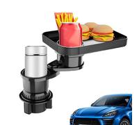 Cup Holder Food Tray For Car - 4 In 1 Food Table Tray with Solid Base | Foods Holder For Carss, Carsss Accessories Fors Automotive Truck RV Driver Road Trip, Cars Foods Trays Table, Carss Cup Holders