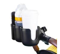 Cup Holder for Stroller, 3 en 1 Drink Mount, no deslizante seguro Water Bottle Attachment for Walker, Scooter, Wheelchair, and Baby Stroller Use, Easy Tool-Free, 8,27 x 4,17 x 3,74 in