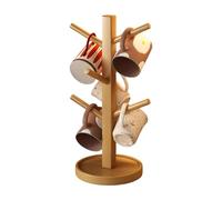 Cup Holder Rack, Coffee Mug Tree, 12.2x5.12 Compact Holder with Multi Hook Design, Cup Storage Unit for Clean Layout, Stylish Display Rack with Minimal Look, Mug Organizer for Restaurant Hotel