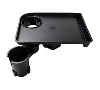 Cup Holder Tray - 360-Degree Rotation Car Food Tray | Anti-Slip Snack Storage Attachments Gadgets, Versatile Removable Car Snack Trays for Backseat Passenger Seat Driver Camping Trip Travel Stroller